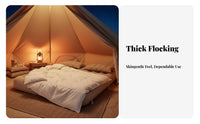 One-Button Automatic Inflatable Mattress, Camping Air Bed, Outdoor Tent Sleeping Pad, Adaptable Design, High Load Capacity, Tan