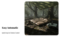 autoInflating Camping Mattress, Outdoor Air Bed, Moistureresistant Thickened Mat, Portable for Tent, Home, Hiking
