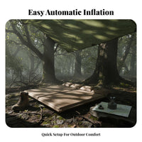 autoInflating Camping Mattress, Outdoor Air Bed, Moistureresistant Thickened Mat, Portable for Tent, Home, Hiking