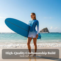 Women's 3mm Wetsuit, One-Piece, Long Sleeve, Quick Dry, Thermal Surf Suit