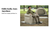 Inflatable Sofa Chair, Portable Folding, Outdoor Camping, Lazy Couch, Built-in Pump, Home Use