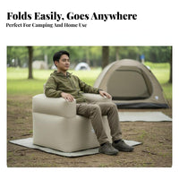 Inflatable Sofa Chair, Portable Folding, Outdoor Camping, Lazy Couch, Built-in Pump, Home Use
