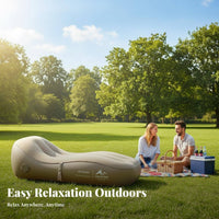 Inflatable Sofa Chair, Portable Folding, Outdoor Camping, Lazy Couch, Built-in Pump, Home Use