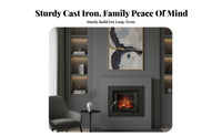 Inset Fireplace Door, European Decorative Style, Multi-Functional, Thickened, High Temperature Resistant, Home & Guesthouse,