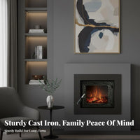 Inset Fireplace Door, European Decorative Style, Multi-Functional, Thickened, High Temperature Resistant, Home & Guesthouse,