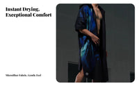 Quick Dry Beach Towel, Sun Protection, Portable Hooded Poncho for Women