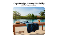 Quick Dry Beach Towel, Sun Protection, Portable Hooded Poncho for Women