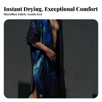 Quick Dry Beach Towel, Sun Protection, Portable Hooded Poncho for Women