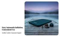 Camping Sleeping Pad, Outdoor Inflatable Mattress, automaticInflating, Thickened Foldable Mat, Tent Ground Pad, Black