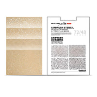 Model Stencil Paper Set, Camouflage Weathering, Precision Engraved, 4 Designs