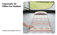 Inflatable Mattress, Memory Foam, Camping, Home, Portable, Moisture-Resistant, Foldable, Adjustable Air Pillow, Outdoor