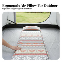 Inflatable Mattress, Memory Foam, Camping, Home, Portable, Moisture-Resistant, Foldable, Adjustable Air Pillow, Outdoor