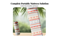 Inflatable Mattress, Memory Foam, Camping, Home, Portable, Moisture-Resistant, Foldable, Adjustable Air Pillow, Outdoor