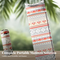 Inflatable Mattress, Memory Foam, Camping, Home, Portable, Moisture-Resistant, Foldable, Adjustable Air Pillow, Outdoor