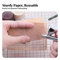 4 Pieces Model Weathering Stencil Multi-Scale Design Pattern Stencil Flexible Pattern Template for Hobbyists
