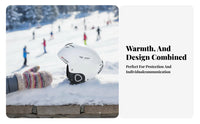 Ski Helmet, Matte Black/light, Kids & Adults, winterboard & Ski Protective Gear, Warm Headwear