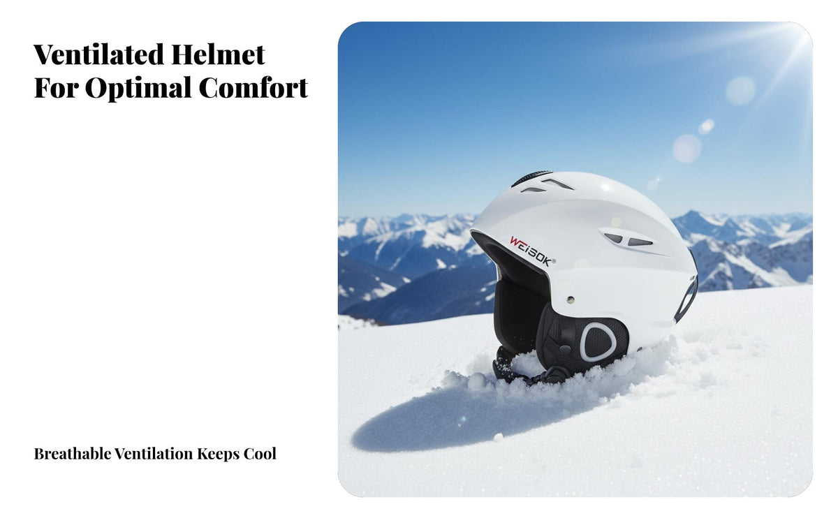 Ski Helmet, Matte Black/light, Kids & Adults, winterboard & Ski Protective Gear, Warm Headwear