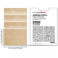 4 Pieces Model Weathering Stencil Multi-Scale Design Pattern Stencil Flexible Pattern Template for Hobbyists