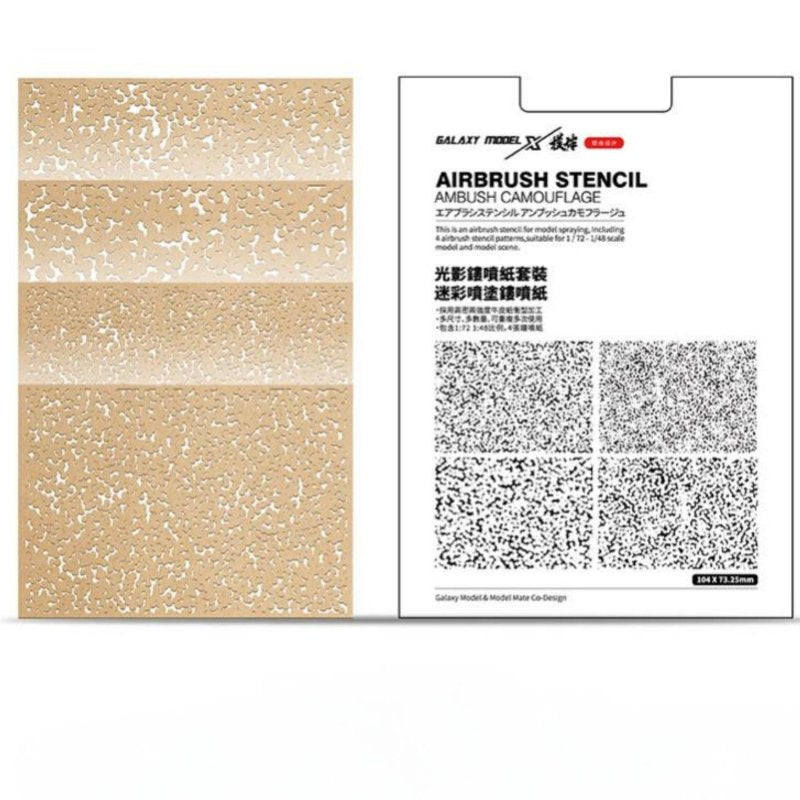 4 Pieces Model Weathering Stencil Multi-Scale Design Pattern Stencil Flexible Pattern Template for Hobbyists