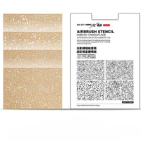 4 Pieces Model Weathering Stencil Multi-Scale Design Pattern Stencil Flexible Pattern Template for Hobbyists