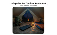 Camping Inflatable Mattress, Single Portable Folding Air Bed, Multi-Functional Ground Mat for Adults, Outdoor Use