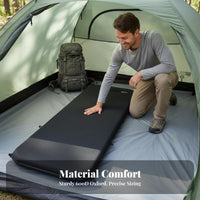 Camping Inflatable Mattress, Single Portable Folding Air Bed, Multi-Functional Ground Mat for Adults, Outdoor Use