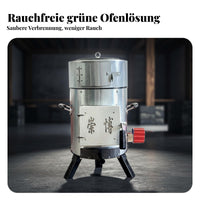 Wood Gasifier Stove, Dual Fuel, Smokeless, Multifunctional, Home, Camping