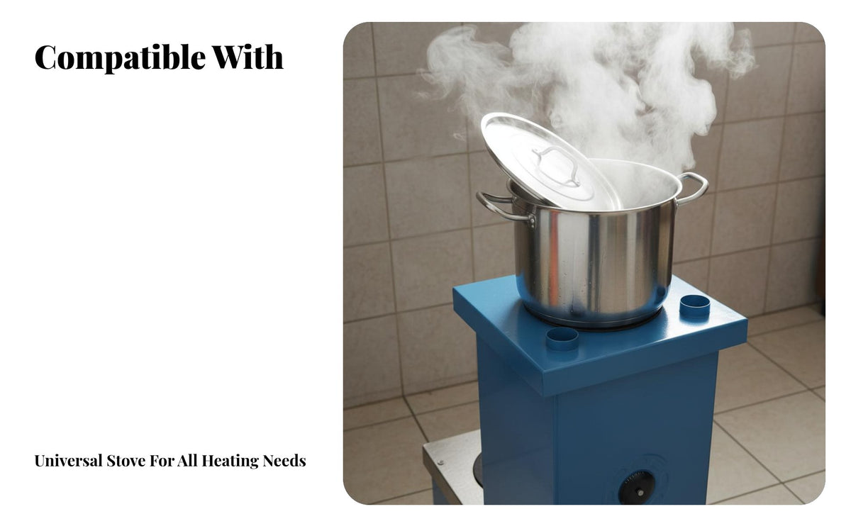 Boiler, High Box Home Heating Stove Wood double energy, Floor Heating, Two-direction Flue