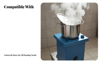 Boiler, High Box Home Heating Stove Wood double energy, Floor Heating, Two-direction Flue