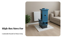 Boiler, High Box Home Heating Stove Wood double energy, Floor Heating, Two-direction Flue
