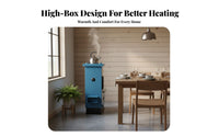 Boiler, High Box Home Heating Stove Wood double energy, Floor Heating, Two-direction Flue