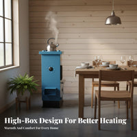 Boiler, High Box Home Heating Stove Wood double energy, Floor Heating, Two-direction Flue