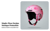 Ski Helmet, Ultra-Light Integrated Design, Unisex, PE, Adjustable, Snow Sports