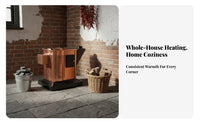 Wood Burning Stove, Indoor Wood Heater, Multi-Functional Winter Heating heater for Home, Rural Use