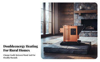 Wood Burning Stove, Indoor Wood Heater, Multi-Functional Winter Heating heater for Home, Rural Use