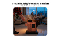 Wood Burning Stove, Indoor Wood Heater, Multi-Functional Winter Heating heater for Home, Rural Use