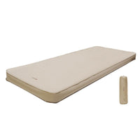 Outdoor Camping Bed, Thick Cheese Pad Mattress, Automatic Inflatable, Moisture-Resistant, Comfortable Tan Design