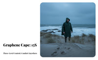 Graphene Quick-Heating Cape Windproof Thermal for Beach, Swimming, Winter Outdoor