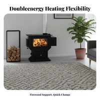 Winter Smokeless Gasification Indoor Heating heater Wood doubleUse, Rural Home