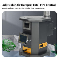 Outdoor Smokeless Heating Cooking Stove, double energy source, Energy-Saving, Home Use