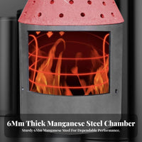 Outdoor Smokeless Heating Cooking Stove, double energy source, Energy-Saving, Home Use