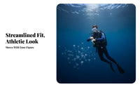 Men's 3mm Full Body Wetsuit, Neoprene, Diving, Freediving, Thermal, Cold Water