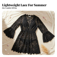 Beach Cover Up, Lace Hollow Swimsuit Cardigan, Shawl for Women