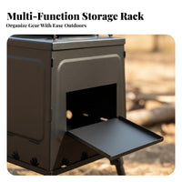 Outdoor Camping Firewood Stove, Portable Wood Burning Heater, Foldable Cooking Stove for Winter Indoor Outdoor Heating