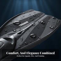 Training Swim Fins, Silicone Webbed Feet, Diving, Non-Slip, Adult