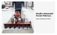 Hand-Push Winter Clearing Tool, Helical Multi-Function, Home Path Cleaning