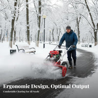 Hand-Push Winter Clearing Tool, Helical Multi-Function, Home Path Cleaning