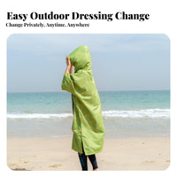 Towel Robe, Quick-Dry water Coat, Beach Poncho, Absorbent, Sun Protection, Windproof, Portable Changing