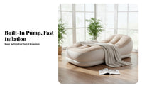 Automatic Inflatable Mattress, Portable Air Sofa, Camping Bed, Outdoor Sleeping Pad, High Load Capacity, Soft PVC