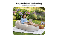 Automatic Inflatable Mattress, Portable Air Sofa, Camping Bed, Outdoor Sleeping Pad, High Load Capacity, Soft PVC